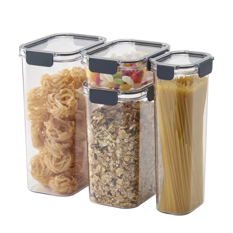 2023 Rectangular Tritan Canister Set, Clear Lid and Grey Clasps Storage Organizer free shipping
2023 Rectangular Tritan Canister Set, Clear Lid and Grey Clasps Storage Organizer free shipping