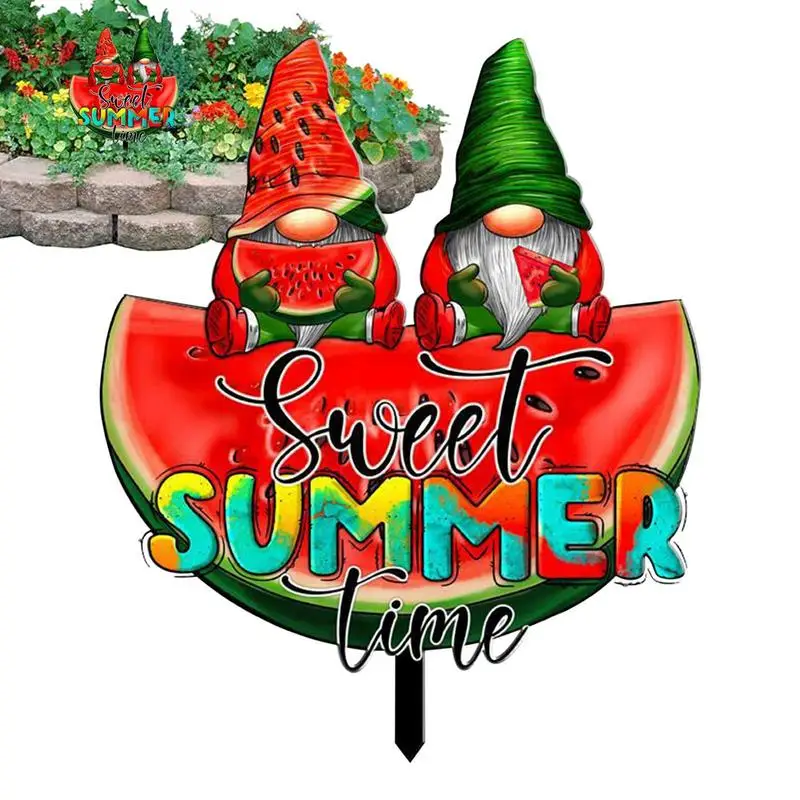 Watermelon Gnome Sign Acrylic Colorful Outdoor Signs Gnome Stakes Waterproof Watermelon Stake Garden Pile Reusable Yard
Watermelon Gnome Sign Acrylic Colorful Outdoor Signs Gnome Stakes Waterproof Watermelon Stake Garden Pile Reusable Yard
