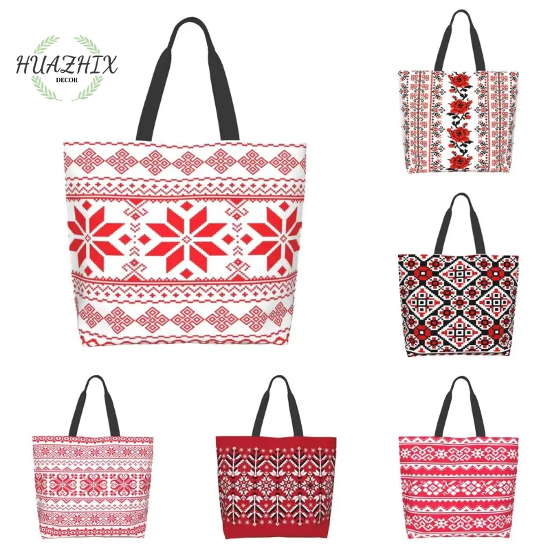 Ukrainian Style Floral Shoulder Bag Rose Large CapacityFor Lady Shopping Grocery Tote Eco Portable Foldable Decorative Flower
Ukrainian Style Floral Shoulder Bag Rose Large CapacityFor Lady Shopping Grocery Tote Eco Portable Foldable Decorative Flower