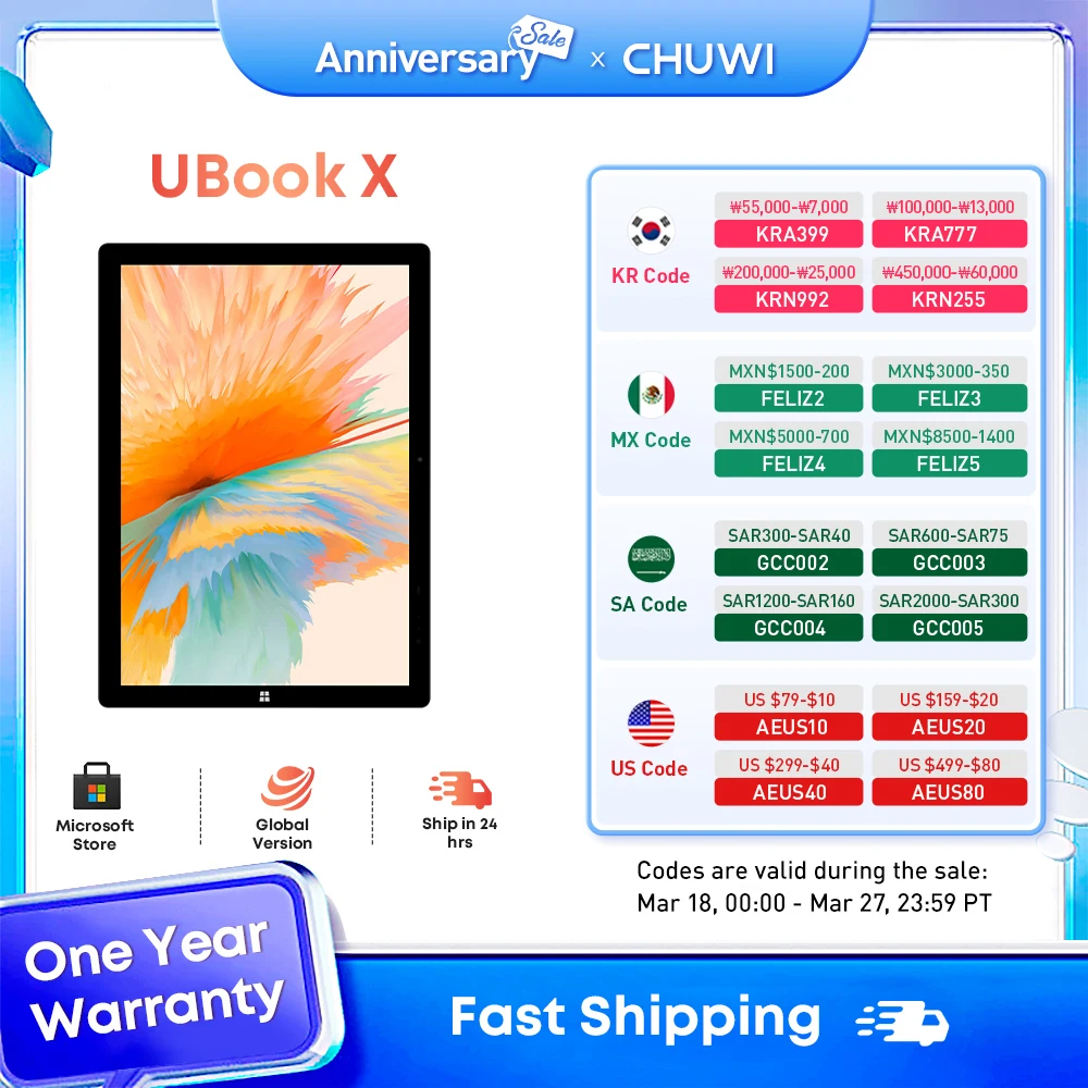 Планшет CHUWI Ubook X 2 в 1, 512 ГБ SSD 12 Гб ОЗУ, Intel Core i5-10210Y 12 дюймов, 2K IPS сенсорный экран, Windows 11, поддержка клавиатуры и стилуса
Планшет CHUWI Ubook X 2 в 1, 512 ГБ SSD 12 Гб ОЗУ, Intel Core i5-10210Y 12 дюймов, 2K IPS сенсорный экран, Windows 11, поддержка клавиатуры и стилуса