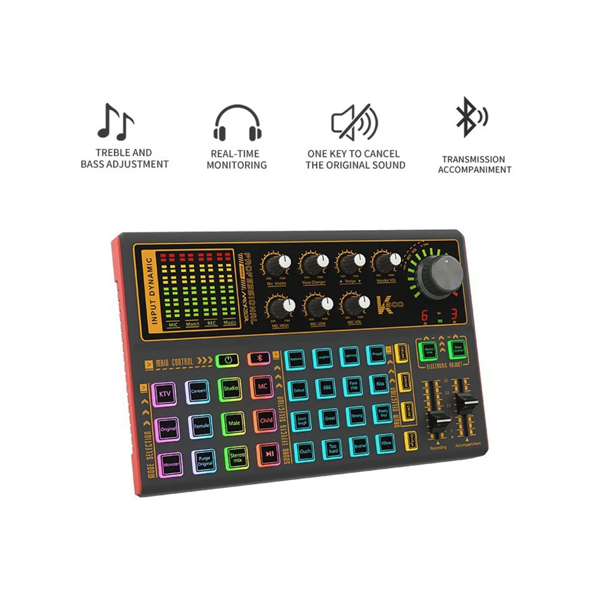 SK300 Mixer Shaking Live Equipment English Version Mobile Phone Computer USB External Multi-Function Sound Card
SK300 Mixer Shaking Live Equipment English Version Mobile Phone Computer USB External Multi-Function Sound Card