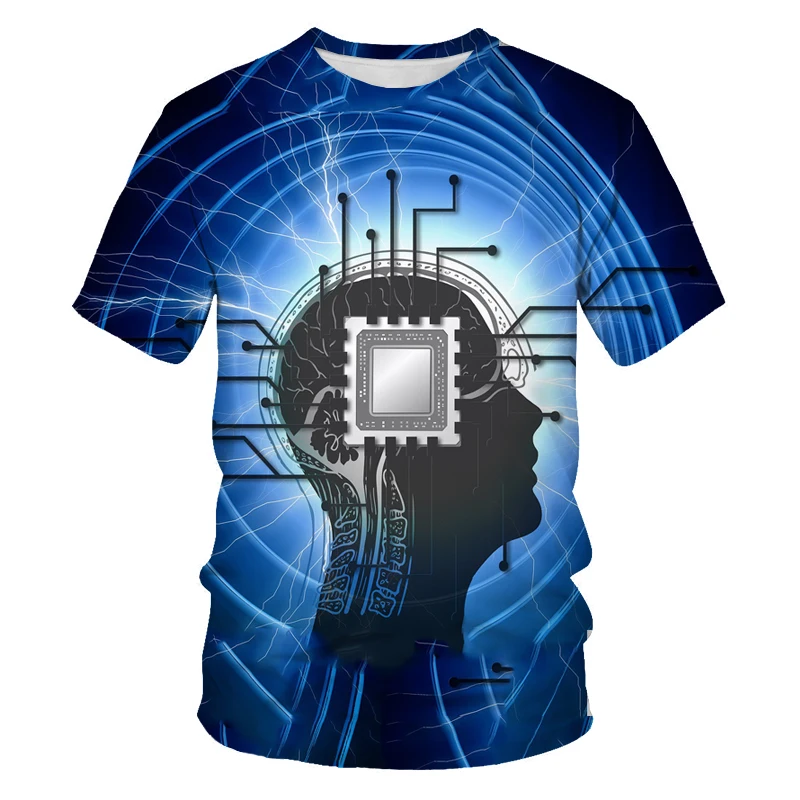 Summer Men's T-shirt Electronic Chip Personality 3D Printed Short Sleeve Trendy Harajuku O-collar Comfortable Quick Drying Shirt
Summer Men's T-shirt Electronic Chip Personality 3D Printed Short Sleeve Trendy Harajuku O-collar Comfortable Quick Drying Shirt