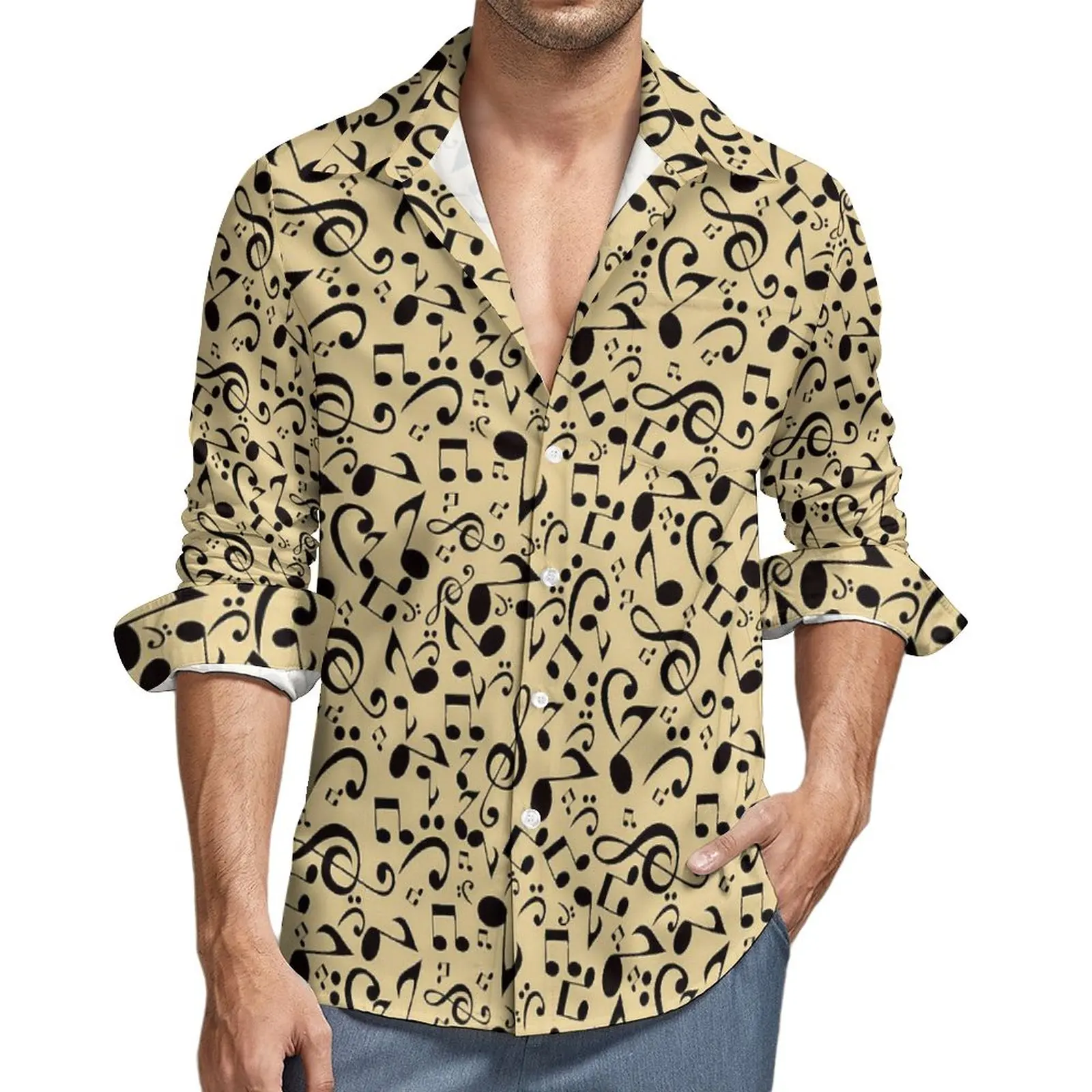 Music Notes Aesthetic Casual Shirt Man Yellow And Black Shirt Spring Trending Blouses Long Sleeve Design Oversize Top
Music Notes Aesthetic Casual Shirt Man Yellow And Black Shirt Spring Trending Blouses Long Sleeve Design Oversize Top