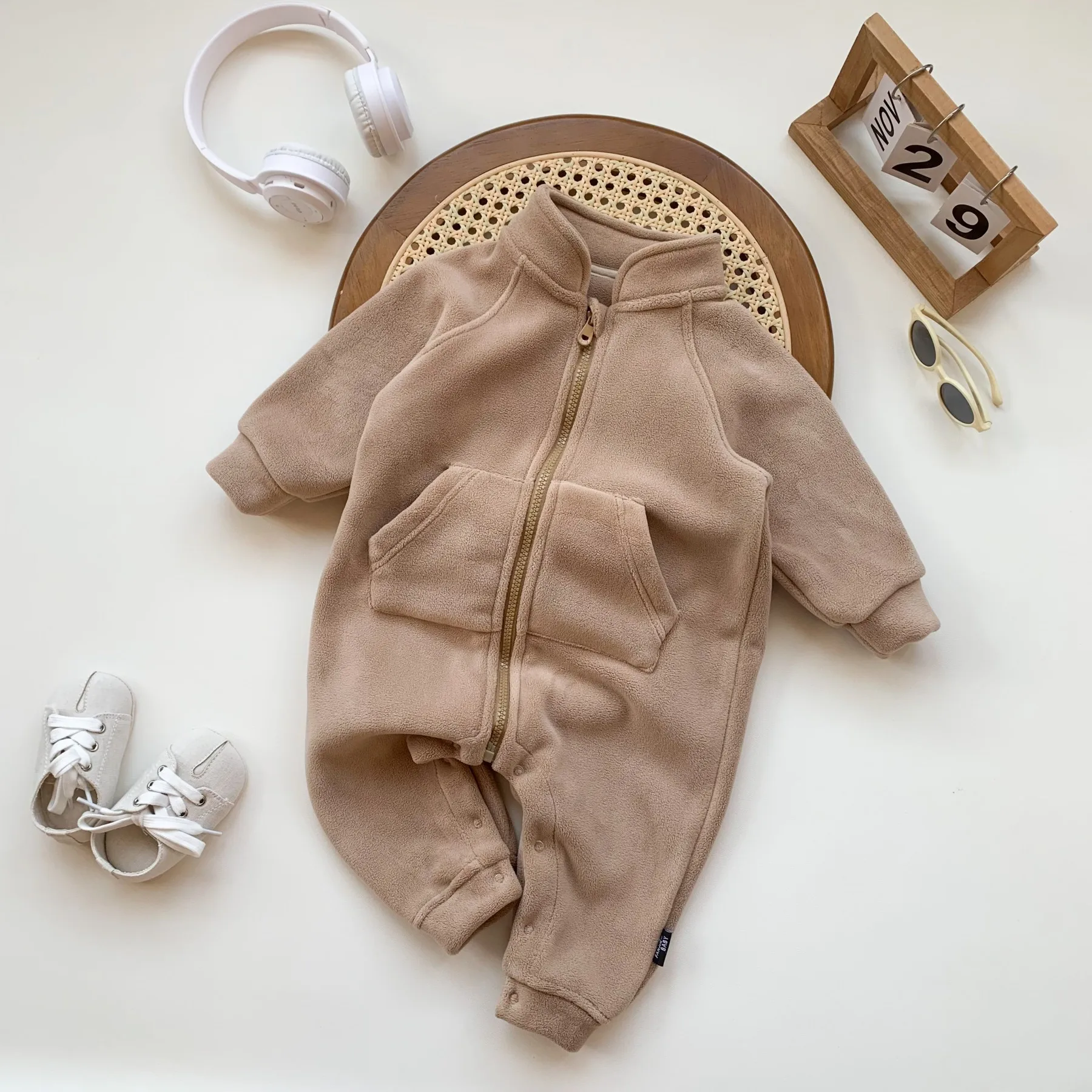 2025 Autumn New Baby Long Sleeve Casual Romper Newborn Toddler Boy Girl Winter Warm Jumpsuit Infant Fleece Clothes 0-24M 11 S7e47b698b4164f21bf035624dacbd2d5c