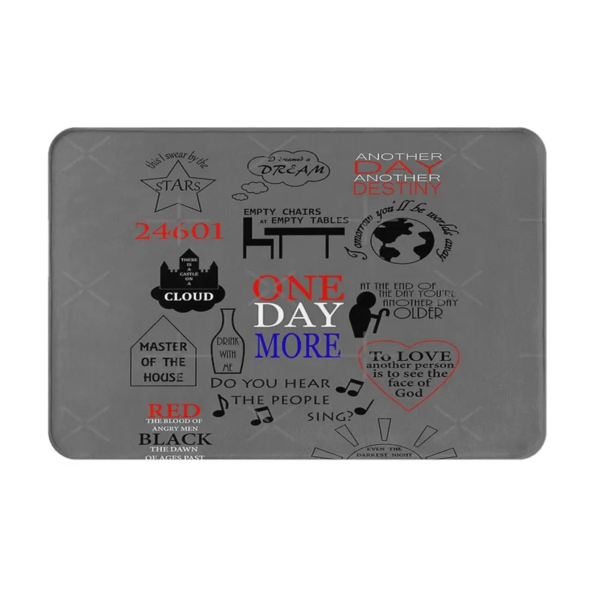 Les Miserables Quotes Balcony Floor Mats Outdoor Rug Non-Slip Floor Mat Bath Rug Carpet Door Mat
Les Miserables Quotes Balcony Floor Mats Outdoor Rug Non-Slip Floor Mat Bath Rug Carpet Door Mat
