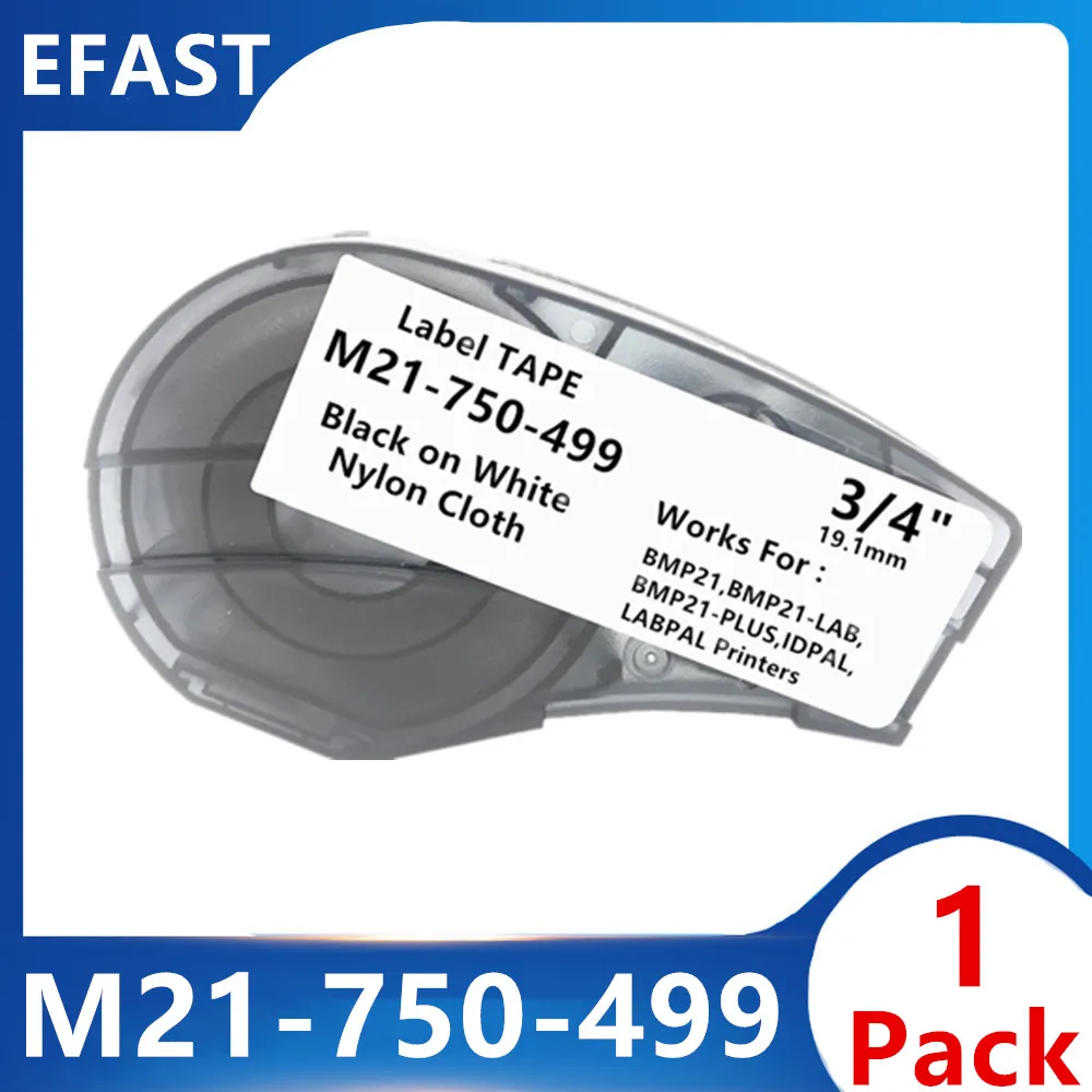 1PK Black on White M21-750-499 Label Maker Cartridge Nylon Cloth Use Cable&Wire Marking,Laboratory item Labeling 19.1mm*4.9m
1PK Black on White M21-750-499 Label Maker Cartridge Nylon Cloth Use Cable&Wire Marking,Laboratory item Labeling 19.1mm*4.9m