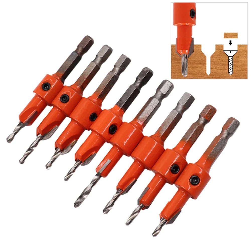1pc Woodworking Hex Shank Drills Bit Set Countersink Router Bit Wood Drilling Pilot Holes Opener Milling Cutter
1pc Woodworking Hex Shank Drills Bit Set Countersink Router Bit Wood Drilling Pilot Holes Opener Milling Cutter