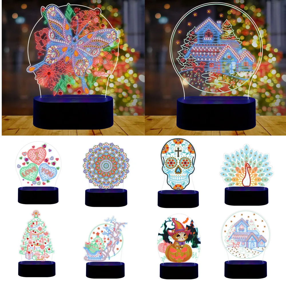 3D light card ornaments diamond painting butterfly diamond painting embroidery ornaments night light acrylic home decoration
3D light card ornaments diamond painting butterfly diamond painting embroidery ornaments night light acrylic home decoration