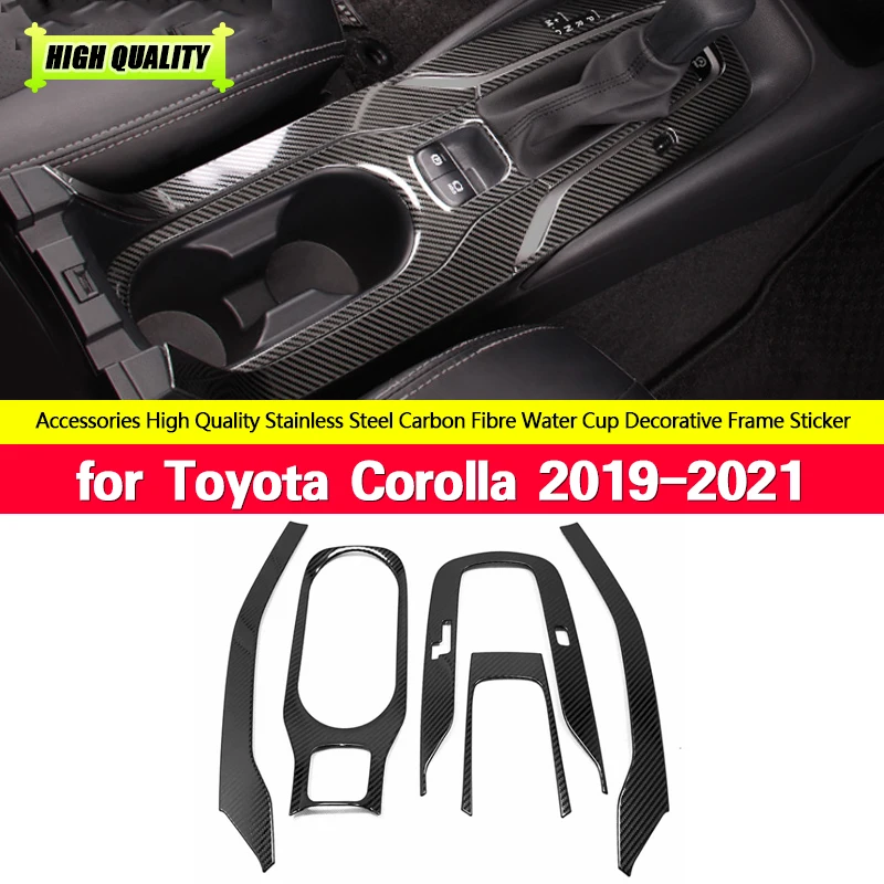 5Pcs Stainless Steel Carbon Fibre Gear Shift Panel Water Cup Holder Cover Trim For Toyota Corolla 2019-2021 Interior Accessories
5Pcs Stainless Steel Carbon Fibre Gear Shift Panel Water Cup Holder Cover Trim For Toyota Corolla 2019-2021 Interior Accessories