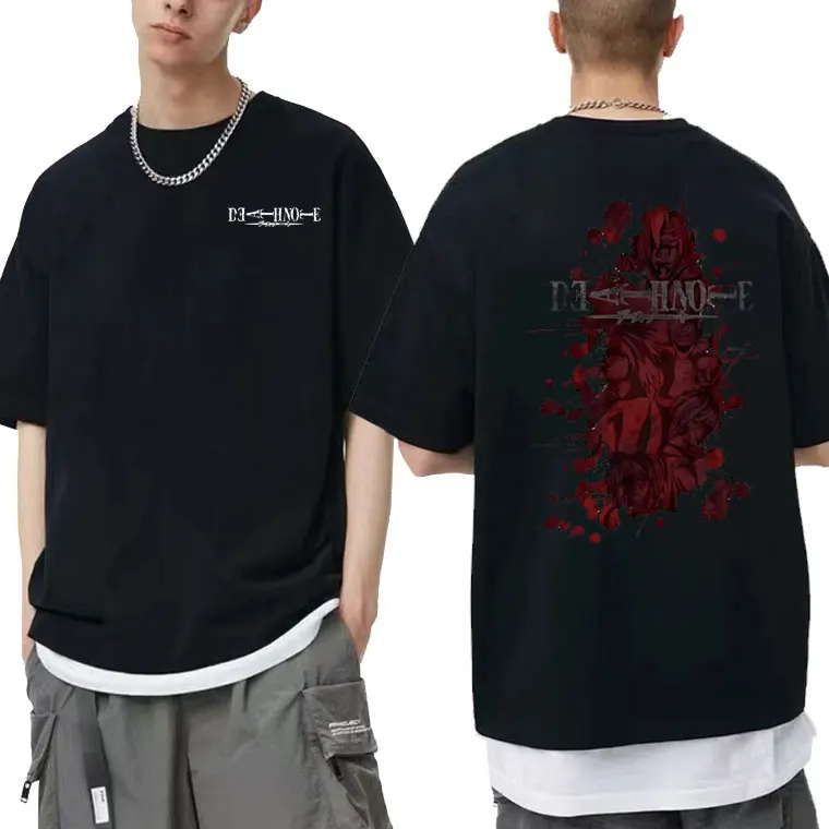 Male Fashion Streetwear Japanese Anime Death Note Yagami Light Ryuk Graphic T-shirt Men Women Manga Casual Pure Cotton Tshirt
Male Fashion Streetwear Japanese Anime Death Note Yagami Light Ryuk Graphic T-shirt Men Women Manga Casual Pure Cotton Tshirt