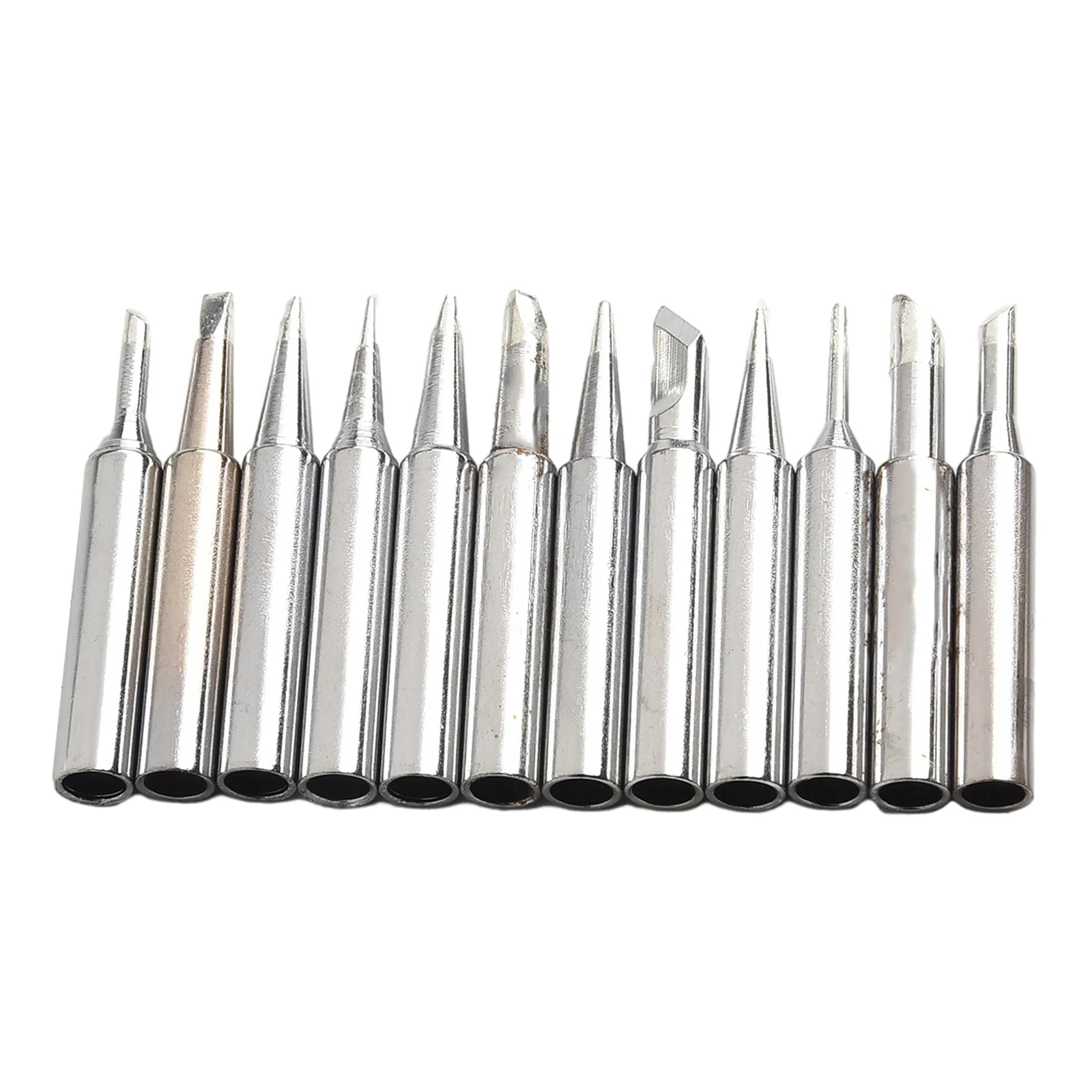 Practical Soldering Iron Tips 13pcs/set 4.2cm 900M-T 907 933 926 937 928 94 Silver Station Tool W/Handle Adapter
Practical Soldering Iron Tips 13pcs/set 4.2cm 900M-T 907 933 926 937 928 94 Silver Station Tool W/Handle Adapter