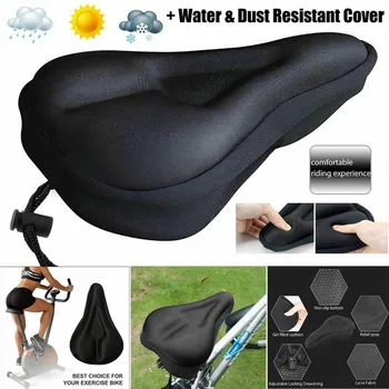 A Revolução do Conforto: Assento de Bicicleta ROCKBROS de Silicone Hollow 9 New Soft Bike Bicycle Cycle Extra Comfort Gel Pad Cushion Cover For Saddle Seat