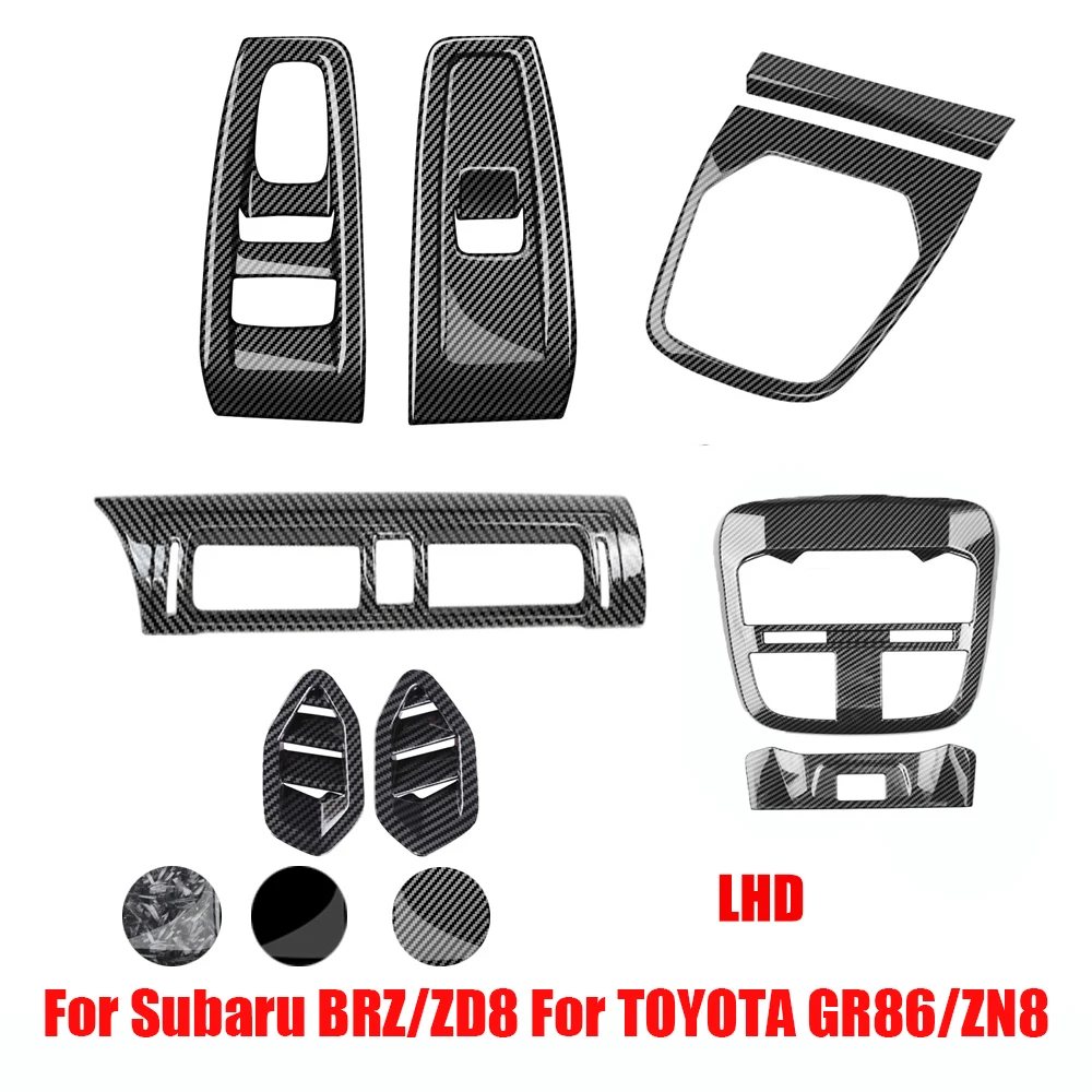 

LHD For SUBARU BRZ/ZD8 TOYOTA GR86/ZN8 2021 Interior accessories window swtich gear shift panle readlamp air vent cover 3 color