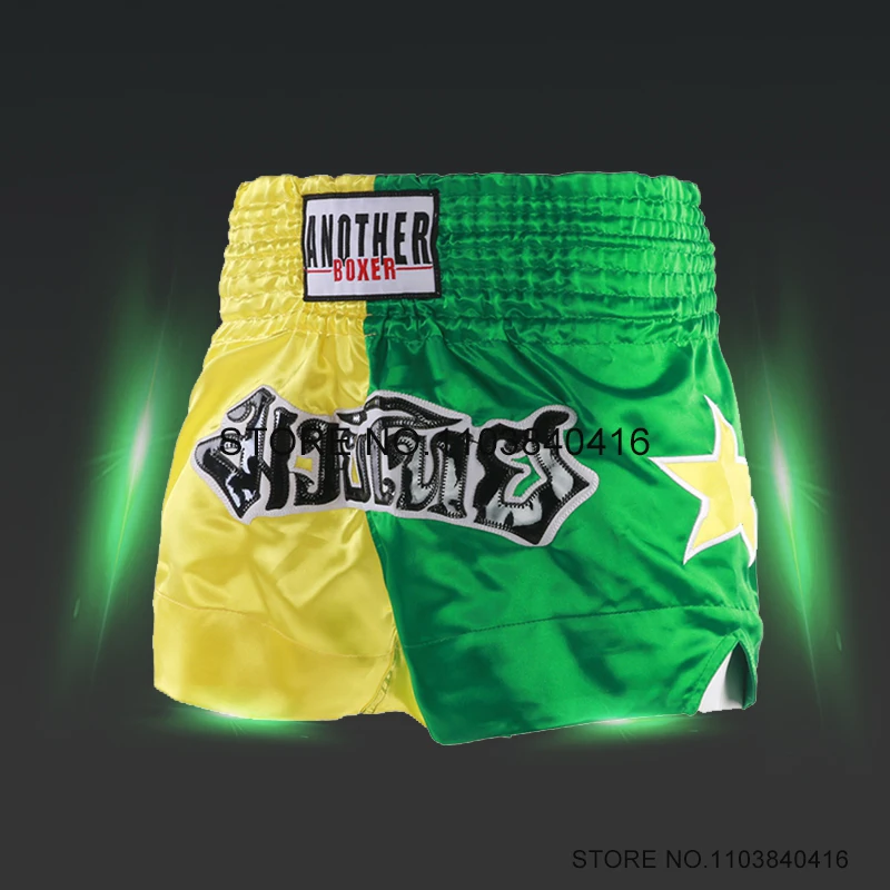 Muay Thai Hombre Star Embroidery Kick Boxing Pants Men Women Kids Satin Thailand Martial Arts Cage Fight Kickboxing MMA Clothes
Muay Thai Hombre Star Embroidery Kick Boxing Pants Men Women Kids Satin Thailand Martial Arts Cage Fight Kickboxing MMA Clothes