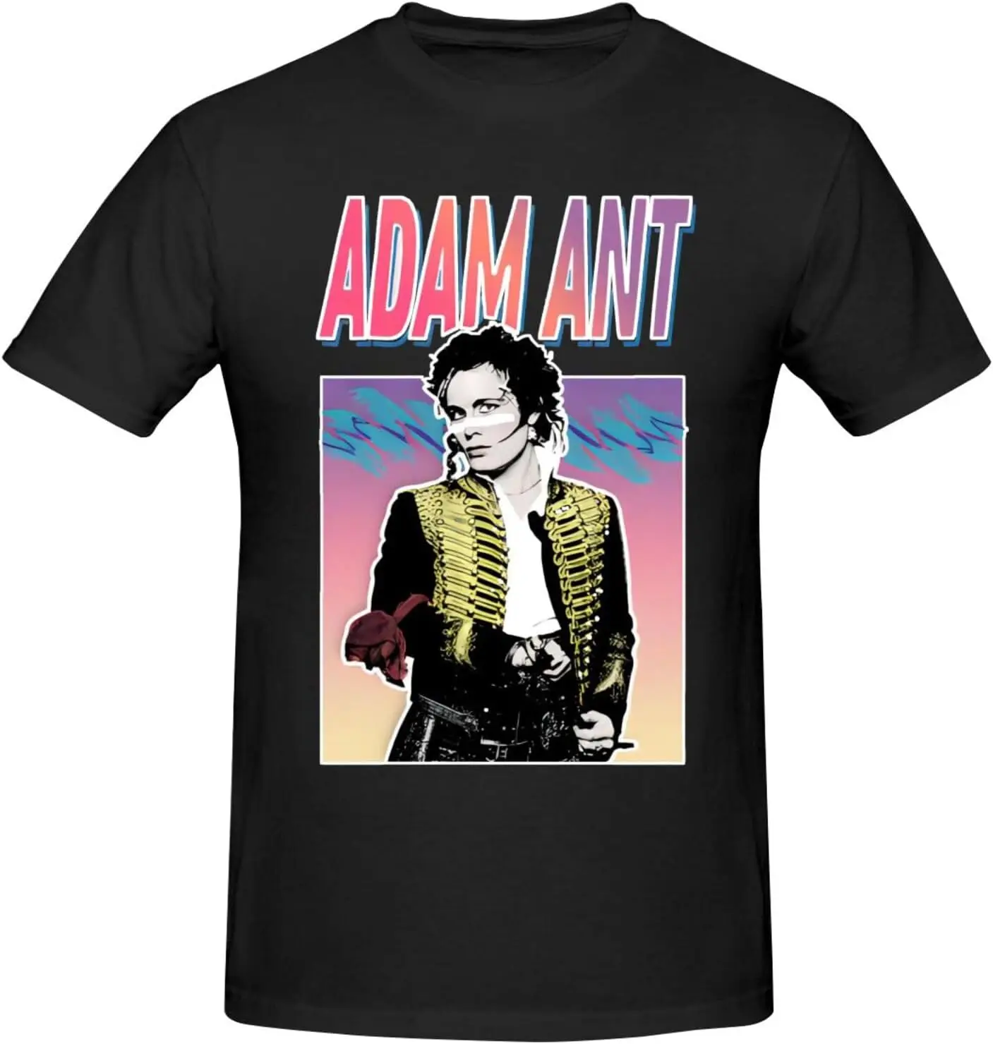 Adam and The Ants Men's T-Shirt Cotton Crew Neck Short Sleeve Tshirt Hip Hop Shirt Casual Tee Black
Adam and The Ants Men's T-Shirt Cotton Crew Neck Short Sleeve Tshirt Hip Hop Shirt Casual Tee Black