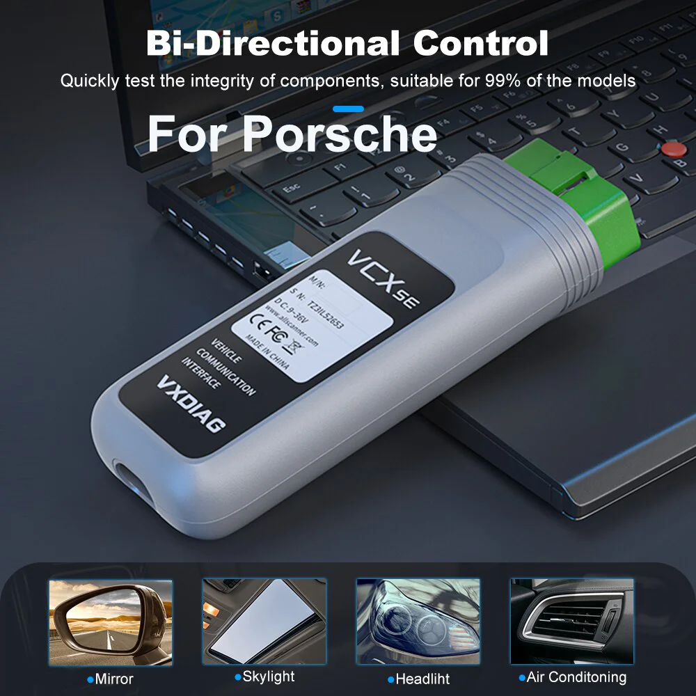 VXDIAG VCX SE DoIP Hardware for Porsche OBDII Diatnostic Tools Support Diagnosis and Programming for Vehicle from 2005 to 2022
VXDIAG VCX SE DoIP Hardware for Porsche OBDII Diatnostic Tools Support Diagnosis and Programming for Vehicle from 2005 to 2022