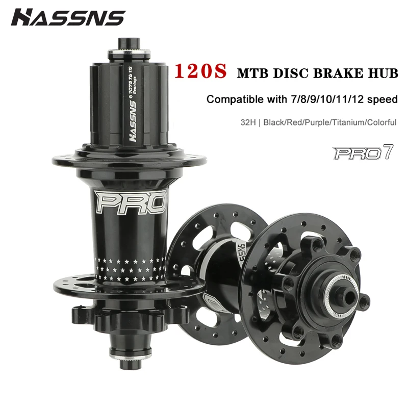 Горный велосипед HASSNS PRO7 Freehub 32H Cube 120Sound 6 Pawls Hub для велосипеда SHIMANO HG Mtb 32 Furos 12v