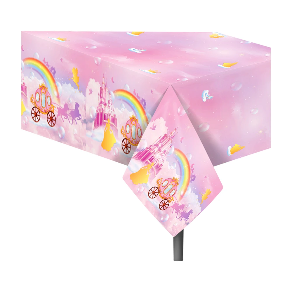 1PC 130*220cm PE Sweet Rainbow Princess Castle Birthday Party Disposable Tablecloth Table Cover
1PC 130*220cm PE Sweet Rainbow Princess Castle Birthday Party Disposable Tablecloth Table Cover