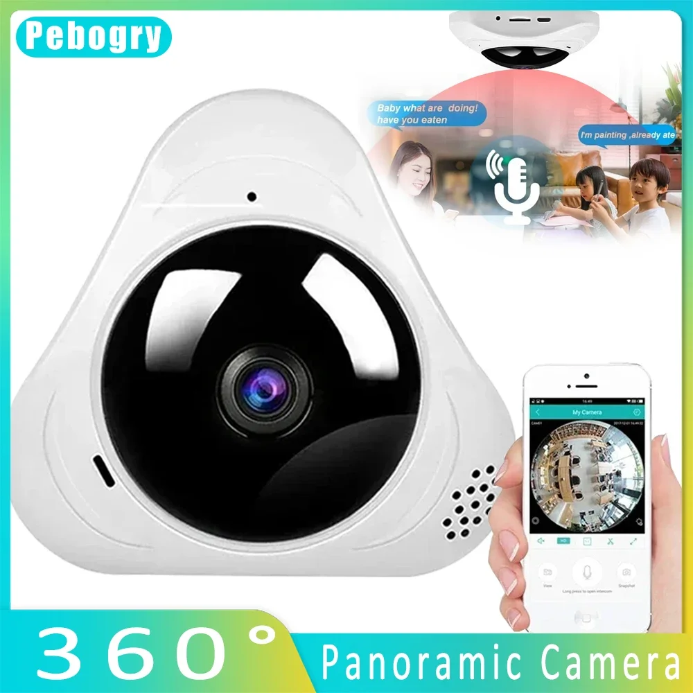 Панорамная камера Pebogry 360 °, Wi-Fi камеры видеонаблюдения 1080P, автоматическое слежение за портретами, защитные камеры для умного дома
Панорамная камера Pebogry 360 °, Wi-Fi камеры видеонаблюдения 1080P, автоматическое слежение за портретами, защитные камеры для умного дома