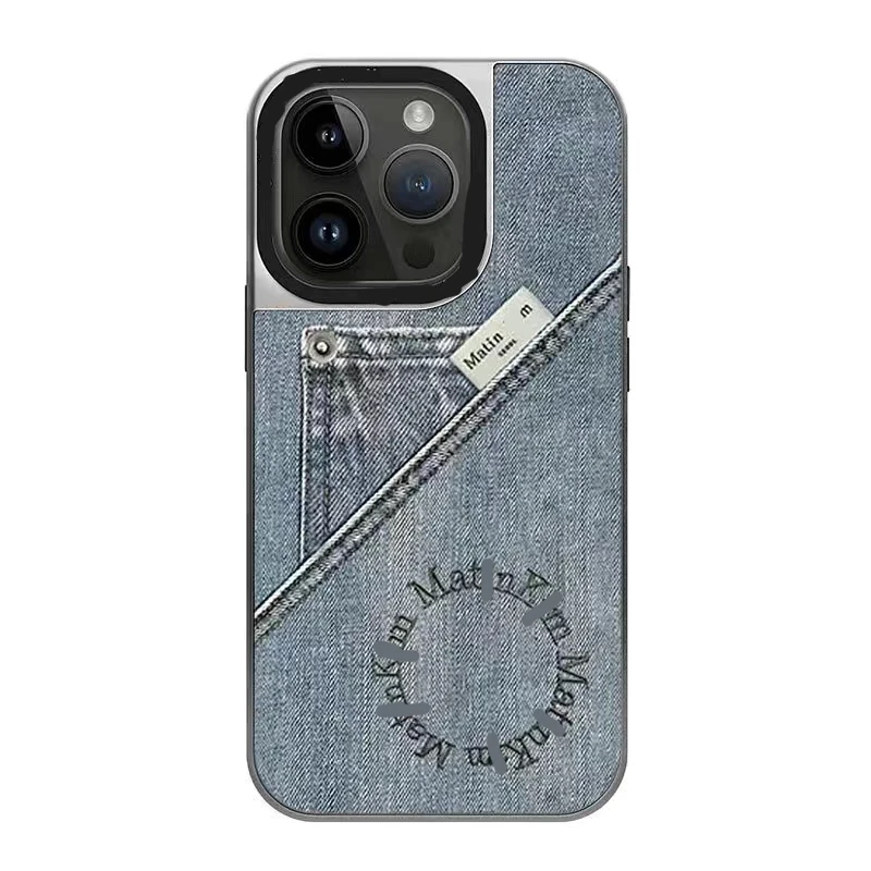 MagSafe Mirror Surface Silver Border Korean Jeans Phone Case Cover for IPhone 11 12 13 14 15 Pro Max Case for IPhone 15 Pro Max
MagSafe Mirror Surface Silver Border Korean Jeans Phone Case Cover for IPhone 11 12 13 14 15 Pro Max Case for IPhone 15 Pro Max