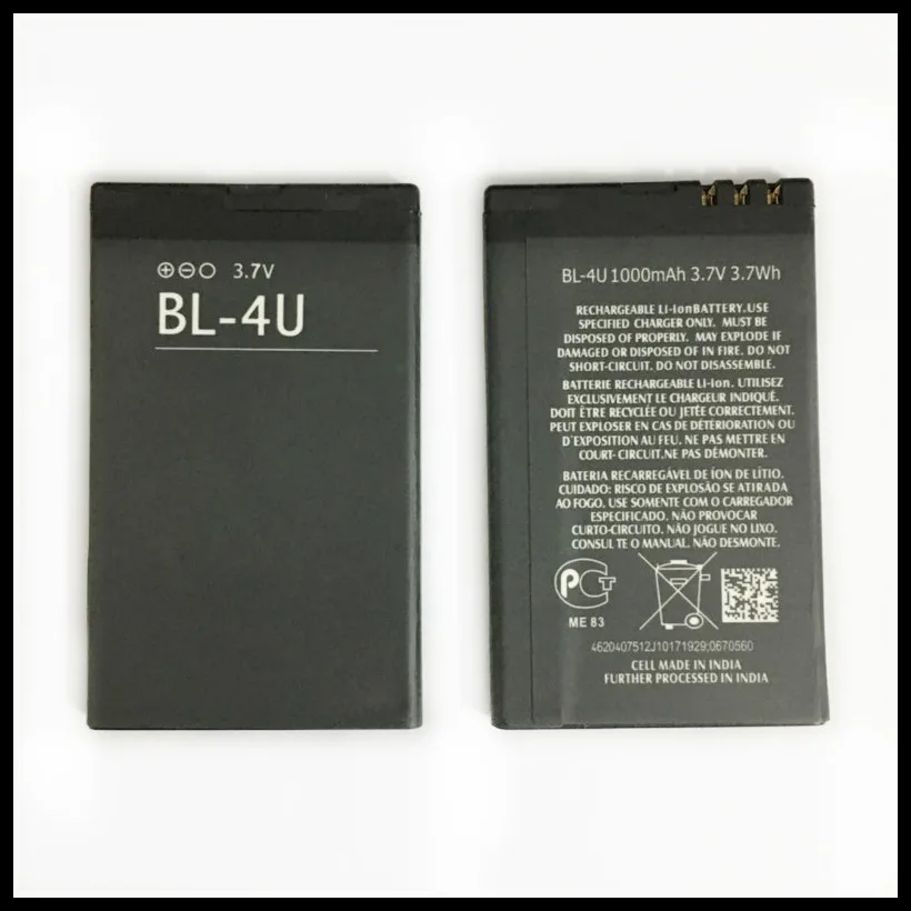 BL-4U сменная батарея для Nokia 301 500 5250 5330 5530 5730 C5-03 E66 аккумулятор BL4U
BL-4U сменная батарея для Nokia 301 500 5250 5330 5530 5730 C5-03 E66 аккумулятор BL4U