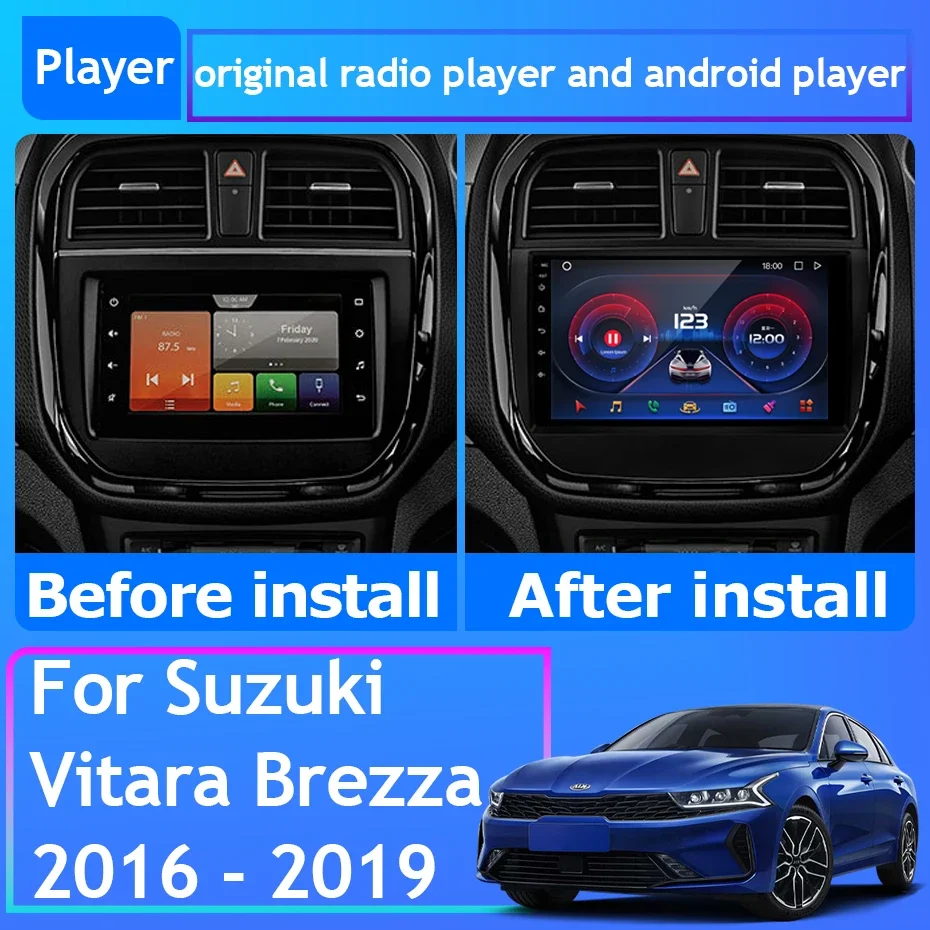 Автомобильный радиоприемник Carplay для Suzuki Vitara Brezza 2016 - 2019 GPS-навигация Android автомобильный мультимедийный плеер 4G BT Wifi No 2din
Автомобильный радиоприемник Carplay для Suzuki Vitara Brezza 2016 - 2019 GPS-навигация Android автомобильный мультимедийный плеер 4G BT Wifi No 2din