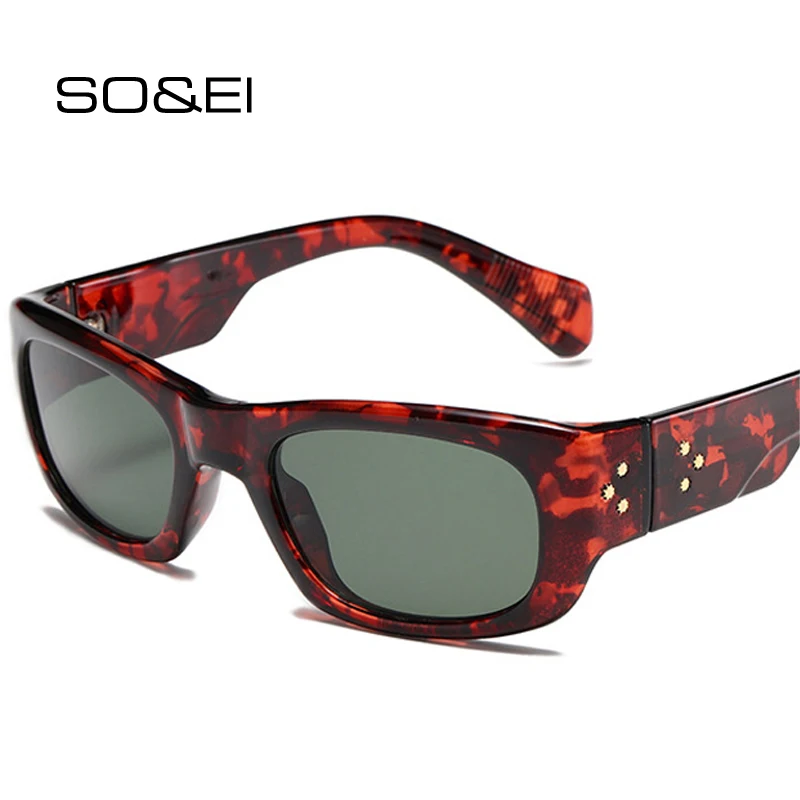 SO&EI Retro Rectangle Sunglasses Women Fashion Rivets Gradient Shades UV400 Trending Men Sun Glasses
SO&EI Retro Rectangle Sunglasses Women Fashion Rivets Gradient Shades UV400 Trending Men Sun Glasses