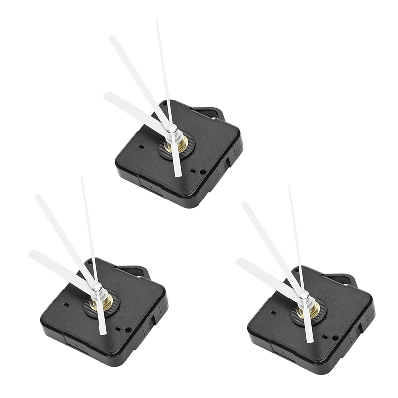 3 Pack Replacement Wall Clock Repair Parts Pendulum Movement Quartz Clock Motor With Hands & Fittings Kit(Black+White)
3 Pack Replacement Wall Clock Repair Parts Pendulum Movement Quartz Clock Motor With Hands & Fittings Kit(Black+White)