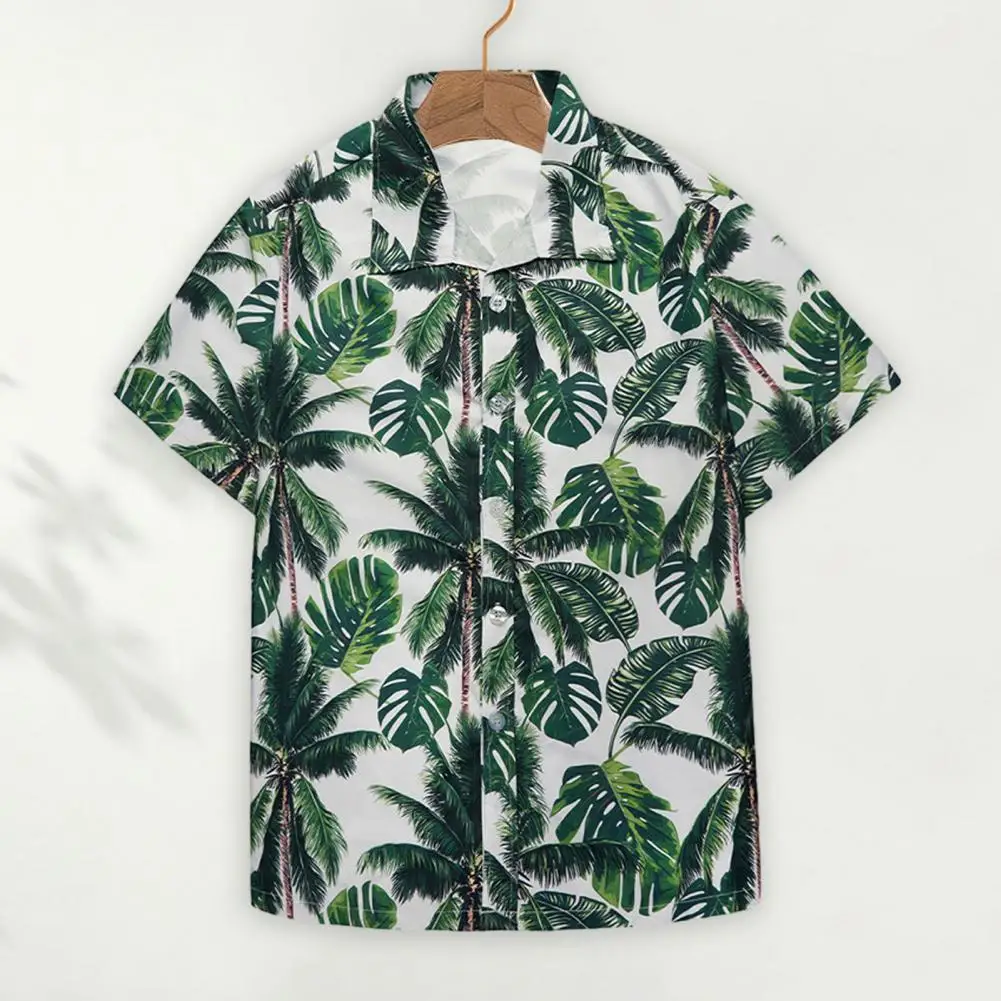 Digital Print Hawaiian Shirt Men's Hawaiian Style Tree Print Short Sleeve Shirt for Vacation Beach Soft Breathable Loose Fit
Digital Print Hawaiian Shirt Men's Hawaiian Style Tree Print Short Sleeve Shirt for Vacation Beach Soft Breathable Loose Fit