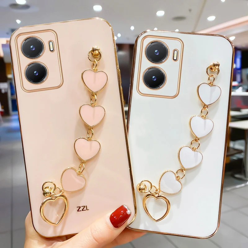 Wrist Strap Plating case For VIVO Y78 + Y36 Y27 Y02 Y22 Y22S Y35 Y02S Y16 Y77 Y75 Y55 Y51 Y31 Y21 Y33S Y20 soft Bracelet Cover
Wrist Strap Plating case For VIVO Y78 + Y36 Y27 Y02 Y22 Y22S Y35 Y02S Y16 Y77 Y75 Y55 Y51 Y31 Y21 Y33S Y20 soft Bracelet Cover