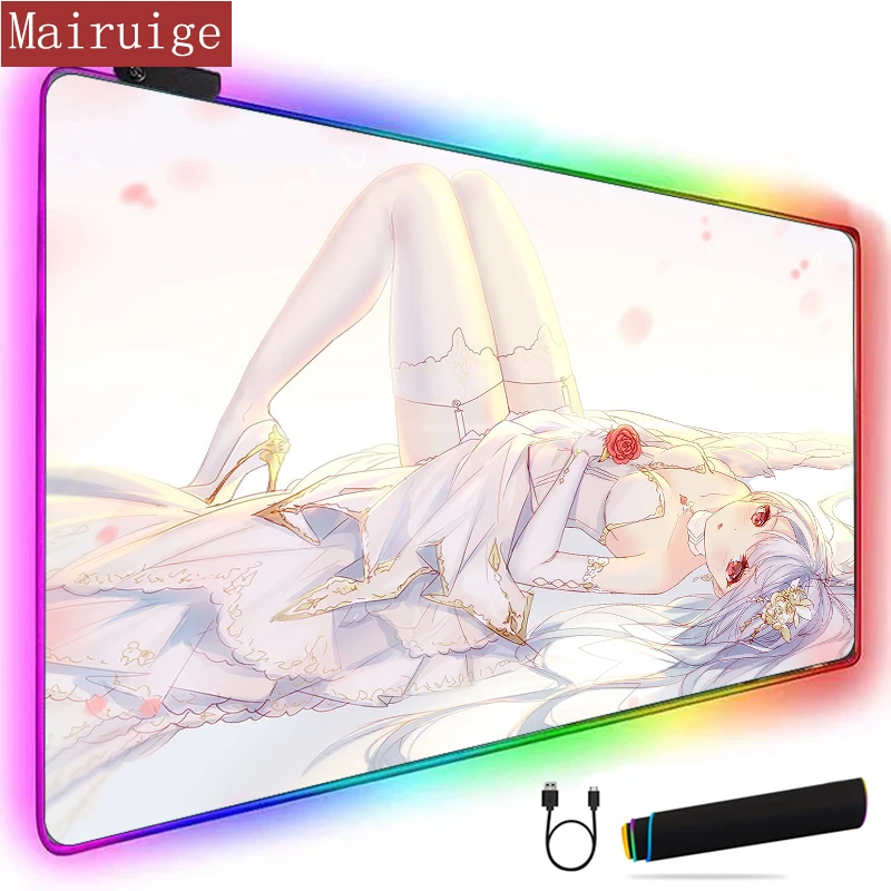 Anime Girl Mouse Pad Sexy LED Mause Pad Extended Large RGB Gaming Mousepad Desk Mat for PC Laptop Gamer Accessories
Anime Girl Mouse Pad Sexy LED Mause Pad Extended Large RGB Gaming Mousepad Desk Mat for PC Laptop Gamer Accessories