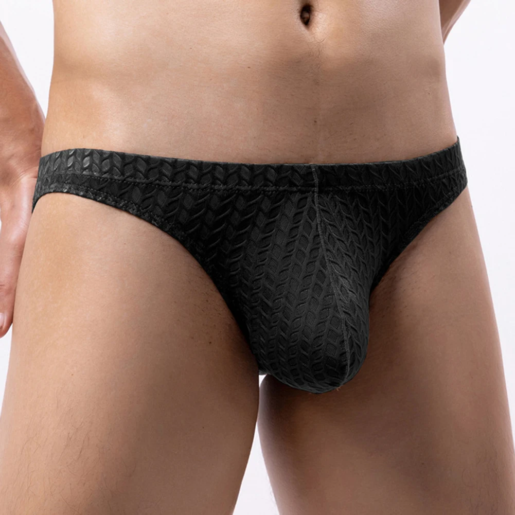 

Sexy Men Lace Briefs Mesh Low Waist Underwear Hip Lift Hight Cut Shorts Trunks Thin Elasticity Underpants Solid Erotic Panties