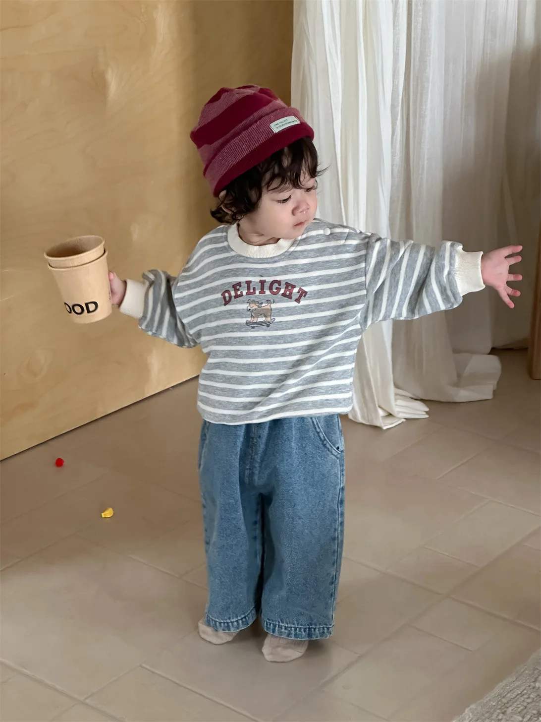 2025 Autumn New Baby Striped Sweatshirt Long Sleeve Infant Girl Cotton Pullover Tops Boys Casual Sweatshirt Toddler Clothes 1 S7e60c4951a1b4c4fb865ec5e06841540N