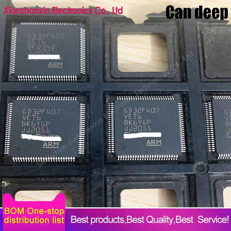 1~5PCS/LOT GD32F407VET6 GD32F407 407VET6 LQFP100 32-bit microcontrollers New and original
1~5PCS/LOT GD32F407VET6 GD32F407 407VET6 LQFP100 32-bit microcontrollers New and original