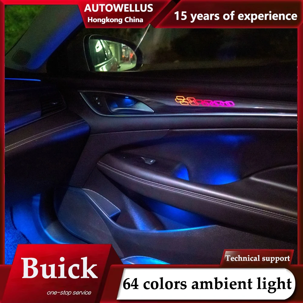 

Replacement led ambient light fit for Buick regal or GS high quality 64 colors modified car interior original factory