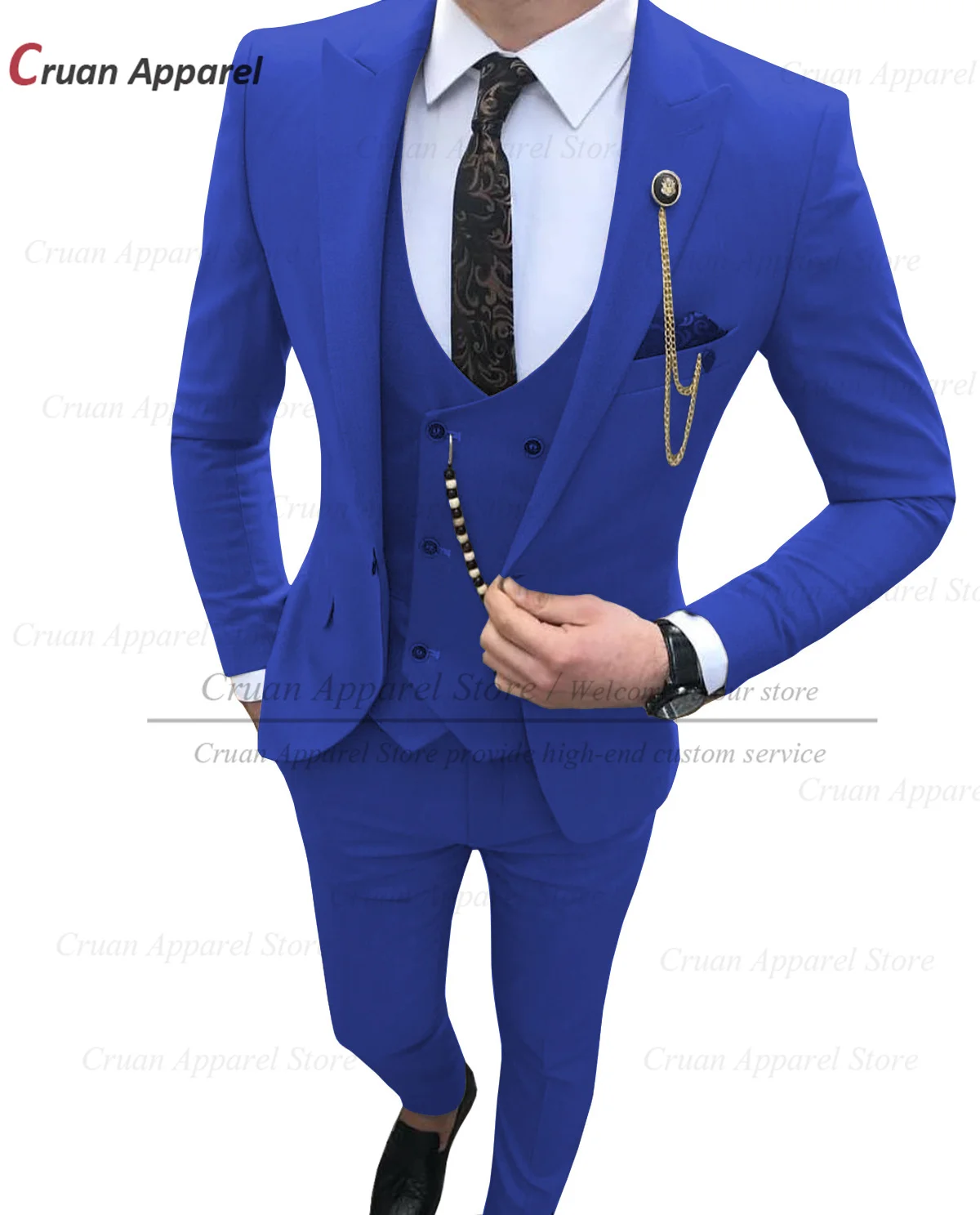 Официальный Королевский синий мужской костюм, комплекты для свадьбы, торжества, наряды для жениха, джентльменов, мужские классические костюмы из искусственной кожи, 3 предмета, Блейзер, жилет, брюки
Официальный Королевский синий мужской костюм, комплекты для свадьбы, торжества, наряды для жениха, джентльменов, мужские классические костюмы из искусственной кожи, 3 предмета, Блейзер, жилет, брюки