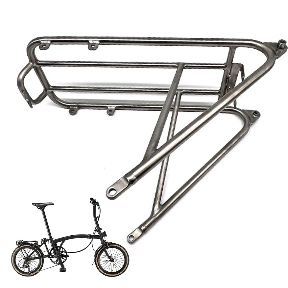 Heavy Bicycle Bike Rear Shelf Titanium Alloy Bike Rear Shelf ForBrompton Racks Bicycle Accessories
Heavy Bicycle Bike Rear Shelf Titanium Alloy Bike Rear Shelf ForBrompton Racks Bicycle Accessories
