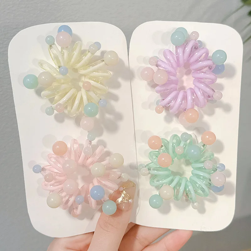 New Style Pearl Phone Cord Hair Band Cute Girl Flower Hair Accessory Sweet Forest Headwear Does Not Hurt The Hair Elastic Band
New Style Pearl Phone Cord Hair Band Cute Girl Flower Hair Accessory Sweet Forest Headwear Does Not Hurt The Hair Elastic Band