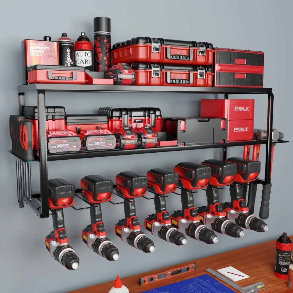 Large Power Tool Organizer Wall Mount – Metal Mountable Cordless Drill Holder and Utility Storage Rack – Overhead Mounted Tool H
Large Power Tool Organizer Wall Mount – Metal Mountable Cordless Drill Holder and Utility Storage Rack – Overhead Mounted Tool H