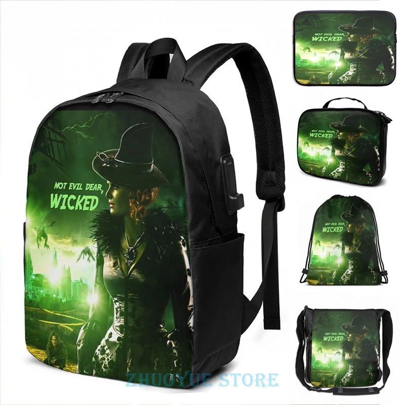 Funny Graphic print Once Upon a Time - Wicked - Zelena USB Charge Backpack men School bags Women bag Travel laptop bag
Funny Graphic print Once Upon a Time - Wicked - Zelena USB Charge Backpack men School bags Women bag Travel laptop bag