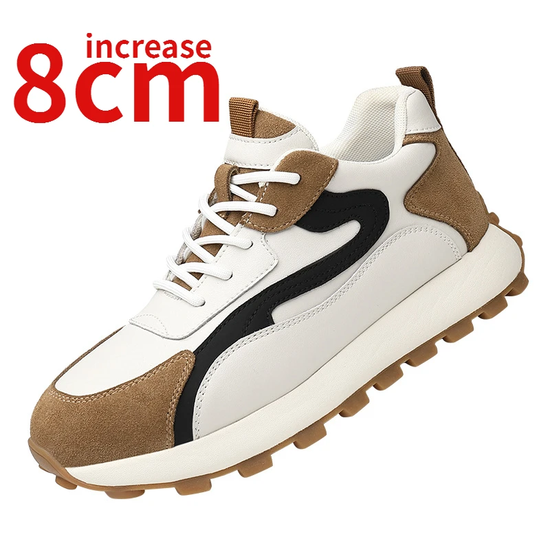 Invisible Casual Shoes for Men Increased 6-8cm Spring New Elevator Leather Shoes Breathable Comfortable Sports Board Shoes Men's
Invisible Casual Shoes for Men Increased 6-8cm Spring New Elevator Leather Shoes Breathable Comfortable Sports Board Shoes Men's