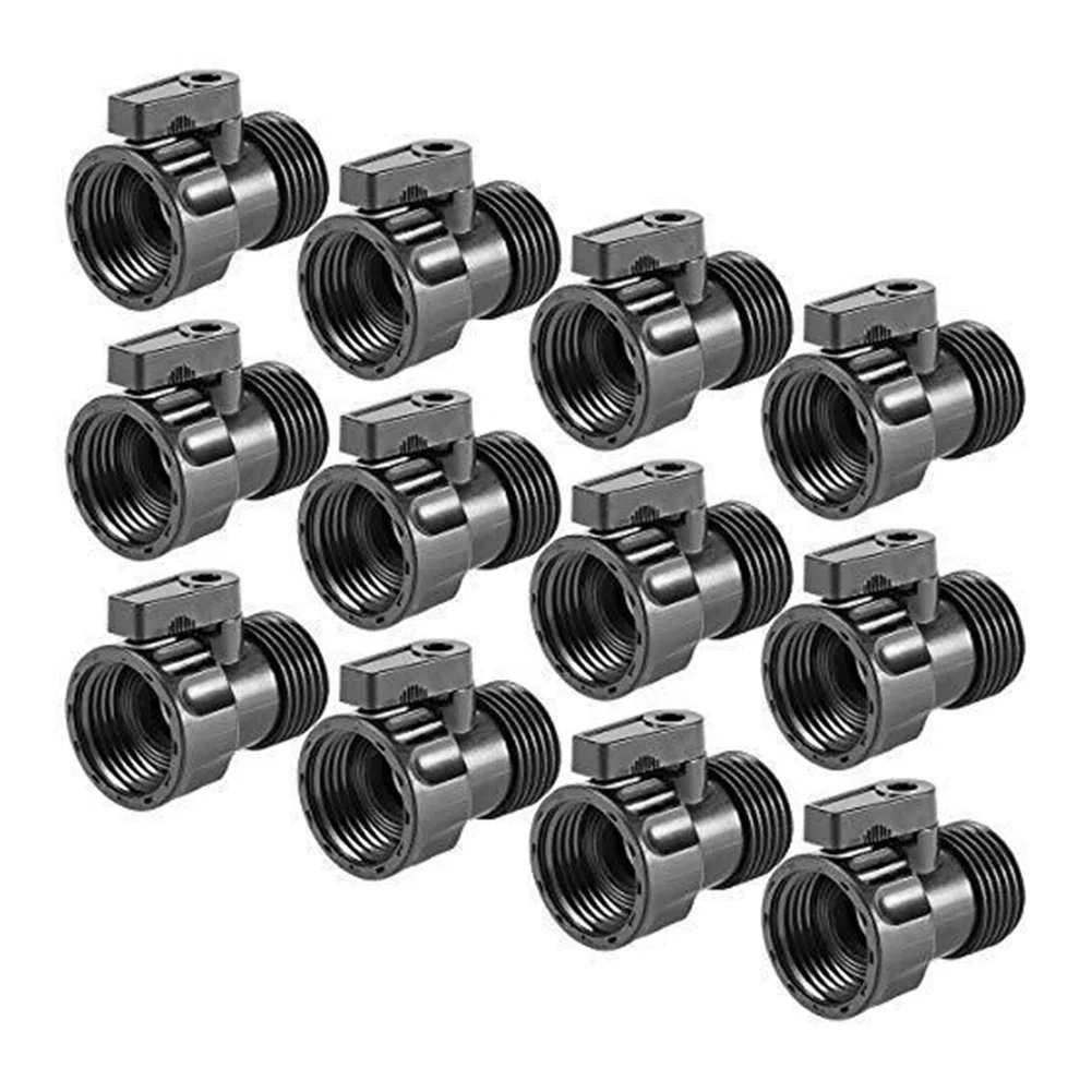 12pcs Plastic Garden Hose Shut-Off Valve With 3/4 Thread Connector Coupling Garden Water Connectors
12pcs Plastic Garden Hose Shut-Off Valve With 3/4 Thread Connector Coupling Garden Water Connectors