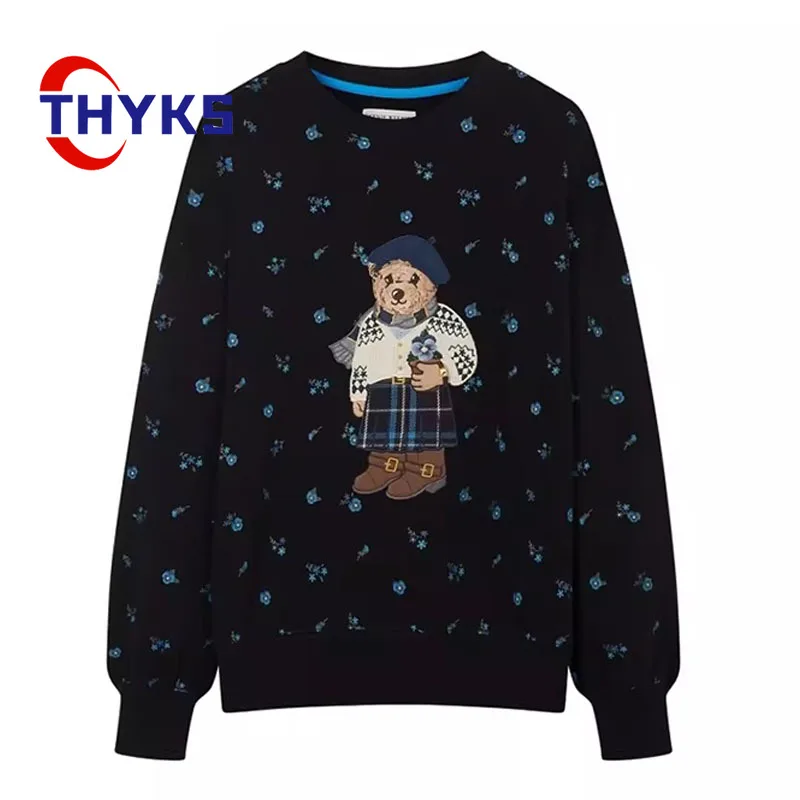 Autumn Warm Full Sleeves Loose Sweaters Unisex Delicate Embroidery Bear Pullovers Harajuku Casual Fashion Classic Mens Clothing
Autumn Warm Full Sleeves Loose Sweaters Unisex Delicate Embroidery Bear Pullovers Harajuku Casual Fashion Classic Mens Clothing