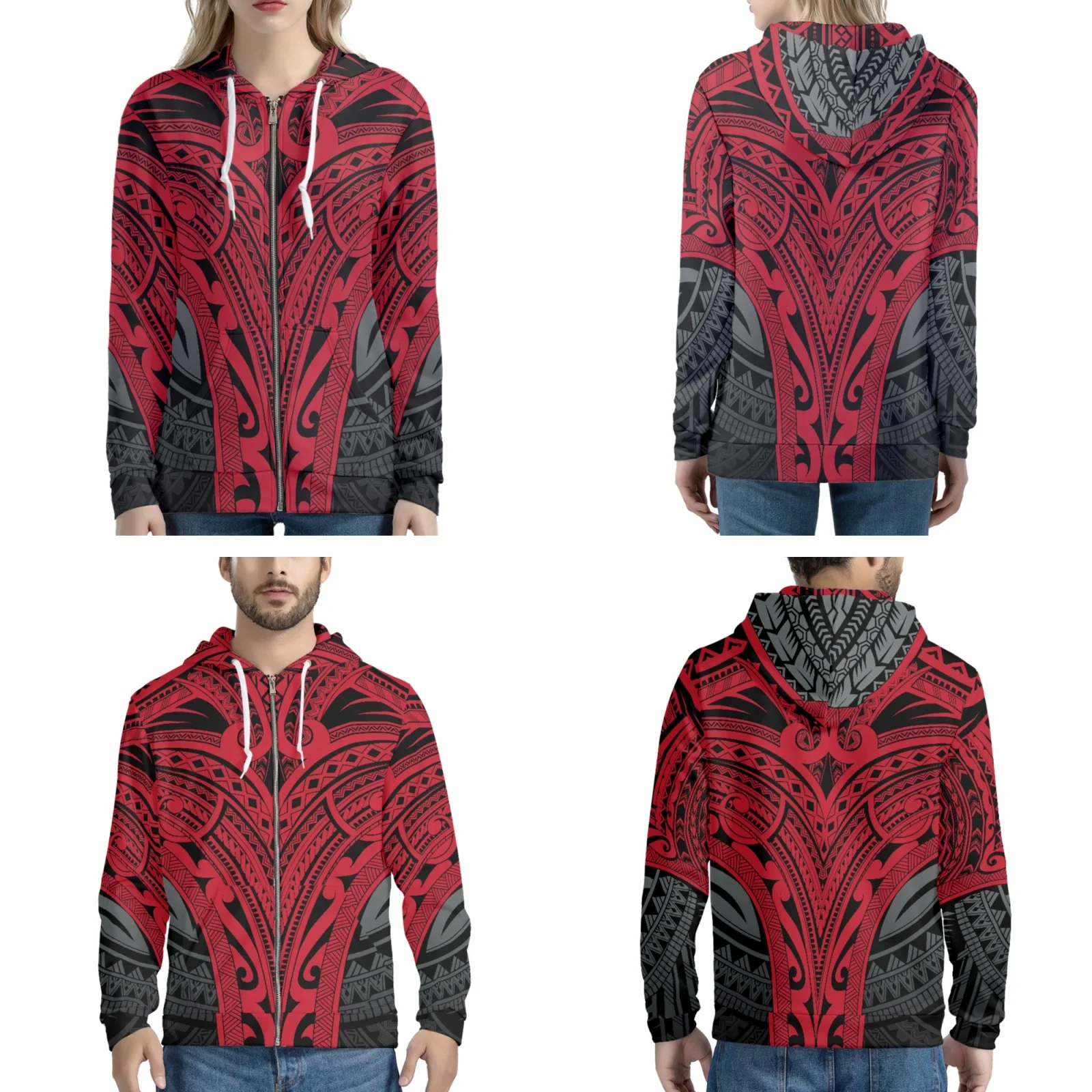 Tribal Samoan Art Totem Samoa Zip Up Hoodies, Unisex Casual Tracksuit, Red Tattoo Prints, Fashion Big Size Tops, XS-5XL, Custom
Tribal Samoan Art Totem Samoa Zip Up Hoodies, Unisex Casual Tracksuit, Red Tattoo Prints, Fashion Big Size Tops, XS-5XL, Custom
