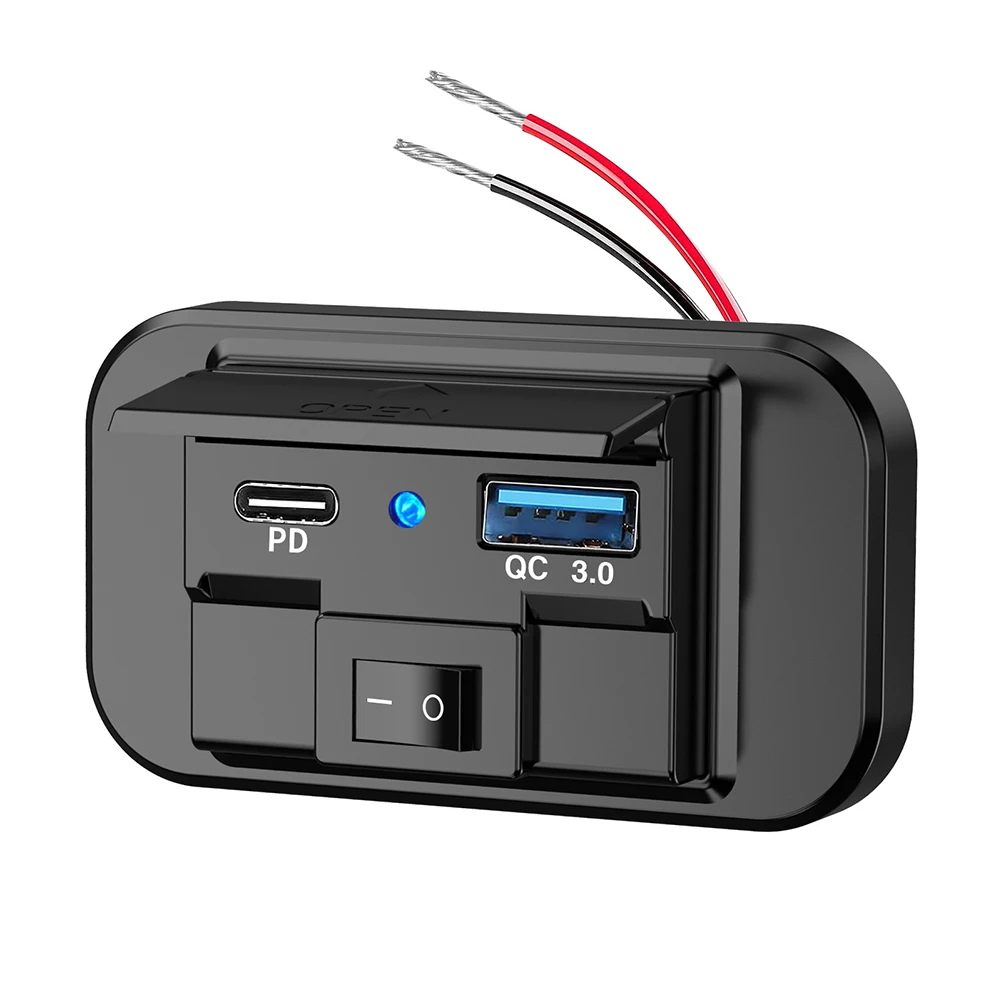 12V/24V Car Charger Socket Dual USB Port 36W QC3 0+PD Power Adapter Fast Charging for Mobile Devices Dustproof Cap
12V/24V Car Charger Socket Dual USB Port 36W QC3 0+PD Power Adapter Fast Charging for Mobile Devices Dustproof Cap