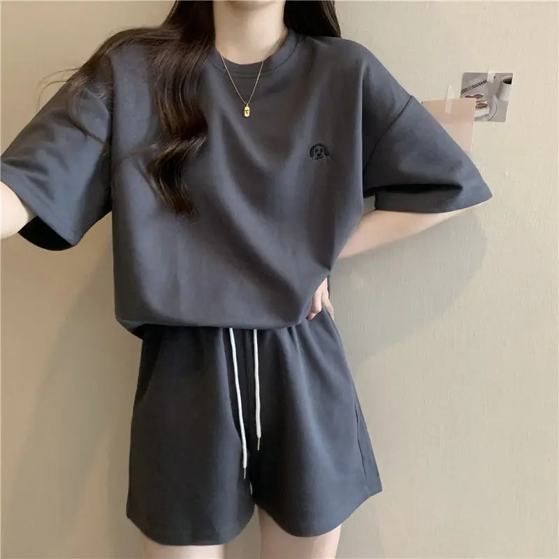 2023 Summer Outfits for Womens Short Sets Korean Fashion Tracksuit Suit Casual O-Neck Shorts Short Sleeve Tshirt Two Pieces Sets
2023 Summer Outfits for Womens Short Sets Korean Fashion Tracksuit Suit Casual O-Neck Shorts Short Sleeve Tshirt Two Pieces Sets