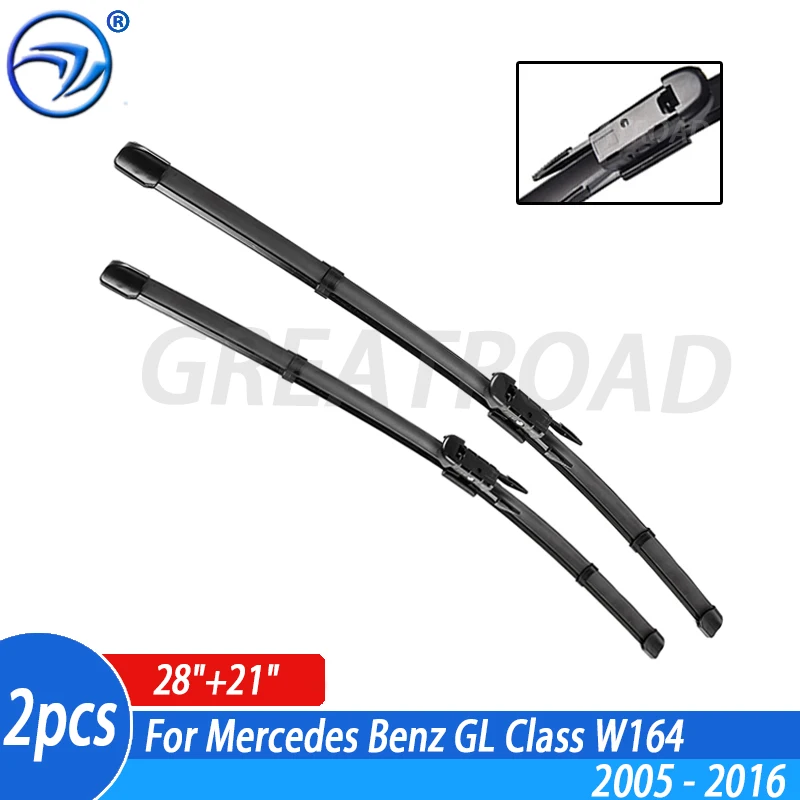 Щетки стеклоочистителя LHD для Mercedes Benz GL Class W164 2005-2016, лобовое стекло, переднее стекло, 28 + 21 дюйм
Щетки стеклоочистителя LHD для Mercedes Benz GL Class W164 2005-2016, лобовое стекло, переднее стекло, 28 + 21 дюйм