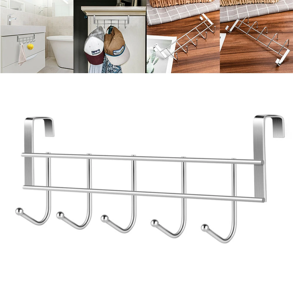 Coat And Hat Hooks Door Hooks Clothes Scarves Hanger Bathroom Towel Storage Holder Home Stainless Steel Rack 24.5x9x2.5cm
Coat And Hat Hooks Door Hooks Clothes Scarves Hanger Bathroom Towel Storage Holder Home Stainless Steel Rack 24.5x9x2.5cm