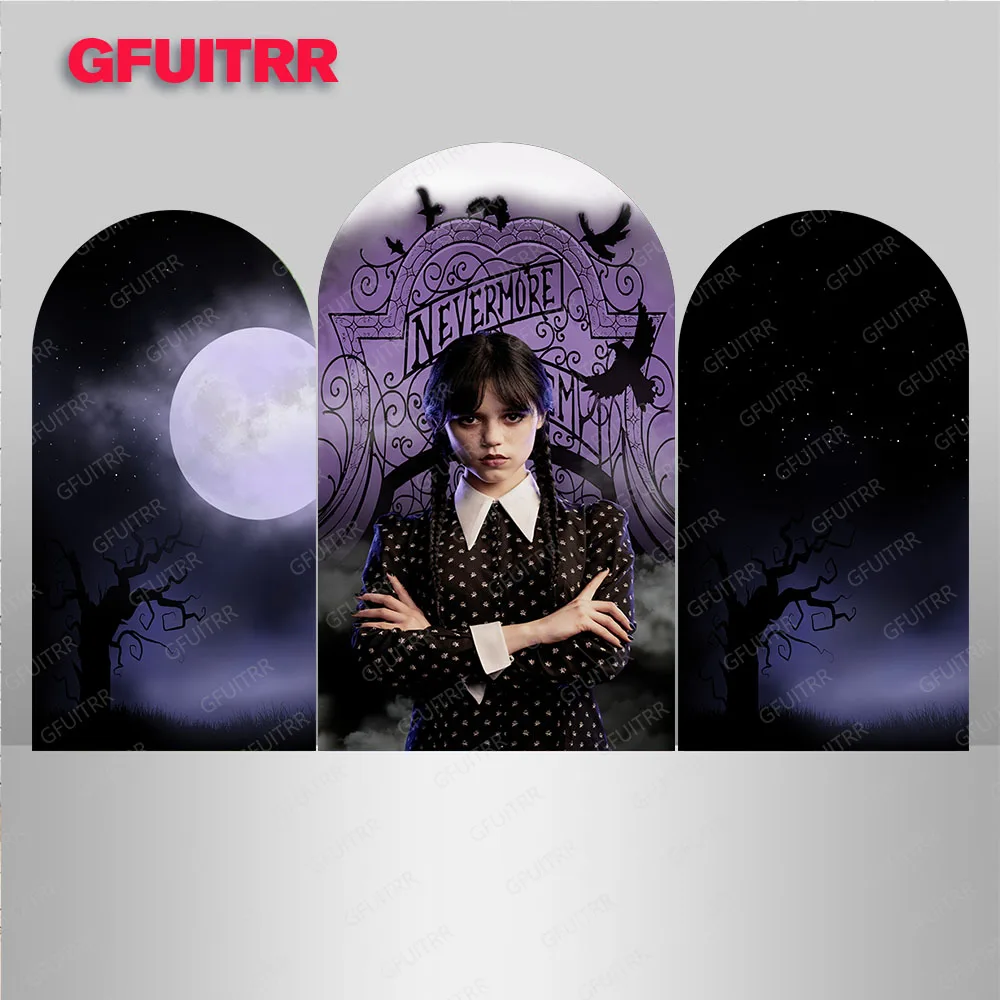 Wednesday Addams Doublesided Cover Backdrop Arch Kids Birthday Decoration Moon Background Polyester Photo Booth Props
Wednesday Addams Doublesided Cover Backdrop Arch Kids Birthday Decoration Moon Background Polyester Photo Booth Props
