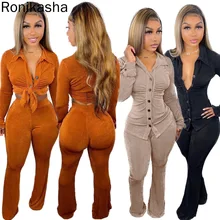 Ronikasha Velour Tracksuit Womens Sweatsuits 2 Piece Set Ruched Button Long Sleeves Jacket Bell Bottoms Pants Bodycon Outfits
Ronikasha Velour Tracksuit Womens Sweatsuits 2 Piece Set Ruched Button Long Sleeves Jacket Bell Bottoms Pants Bodycon Outfits